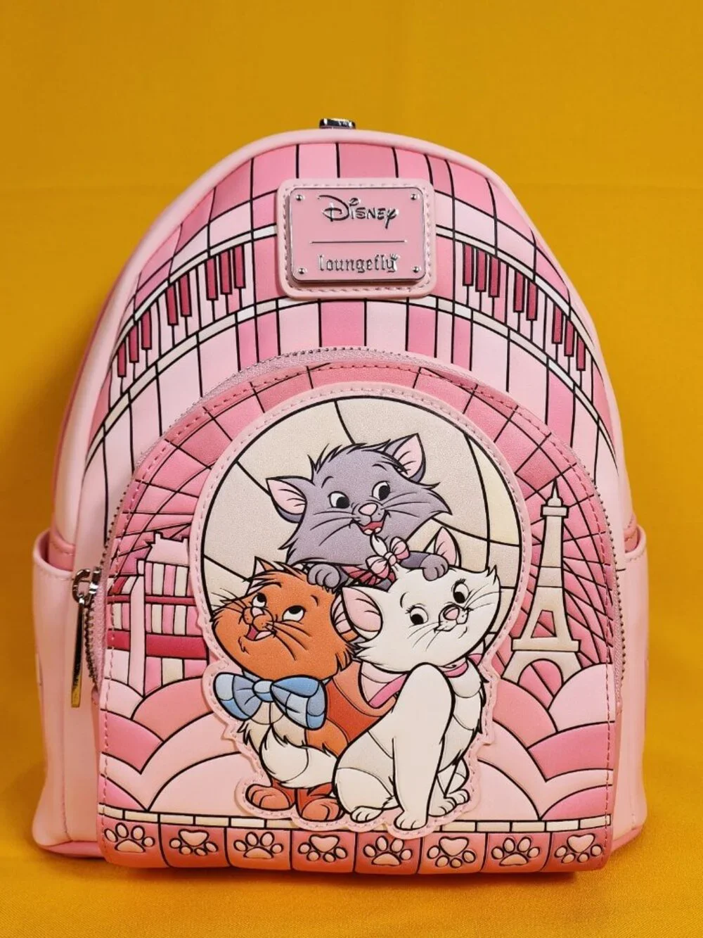 Loungefly Disney The Aristocats Exclusive Stained Glass Marie Mini Backpack NEW